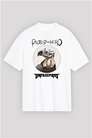 Battlecross Beyaz Oversize Tişört Oversize T-shirt - TişörtFabrikası