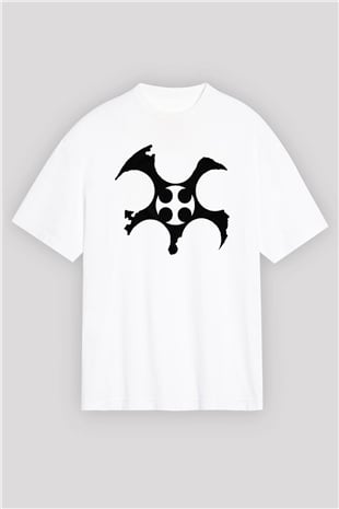 Battlecross Beyaz Oversize Tişört Oversize T-shirt - TişörtFabrikası