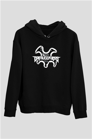 Battlecross Siyah Unisex Kapüşonlu Sweatshirt