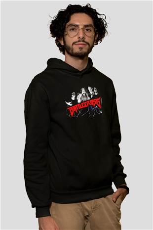Battlecross Siyah Unisex Kapüşonlu Sweatshirt