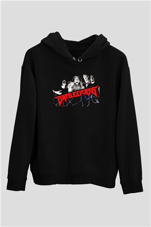 Battlecross Siyah Unisex Kapüşonlu Sweatshirt