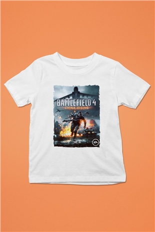 Battlefield Beyaz Unisex Çocuk Tişört