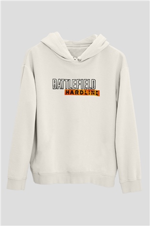 Battlefield Beyaz Unisex Kapşonlu Sweatshirt