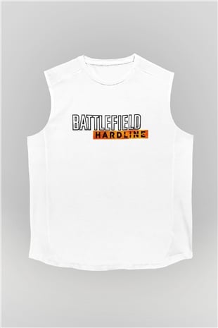 Battlefield Beyaz Unisex Kolsuz Tişört