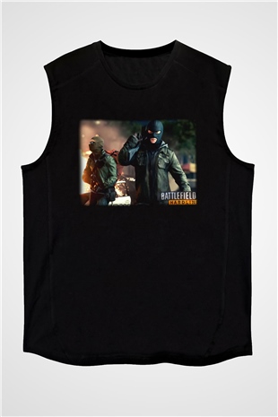 Battlefield Siyah Unisex Kolsuz Tişört