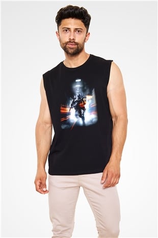 Battlefield Siyah Unisex Kolsuz Tişört