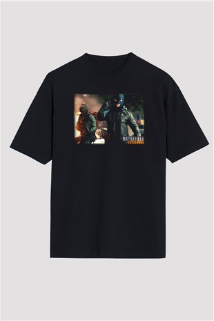 Battlefield Siyah Unisex Oversize Tişört T-Shirt