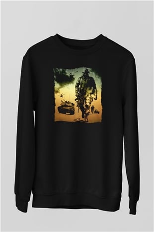 Battlefield Siyah Unisex Sweatshirt