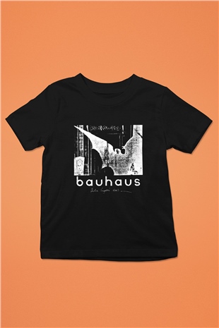 Bauhaus Baskılı Unisex Siyah Çocuk Tişört