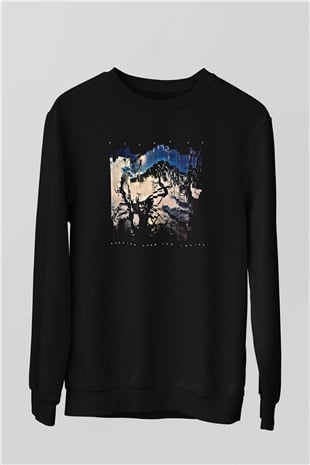 Bauhaus Baskılı Unisex Siyah Sweatshirt