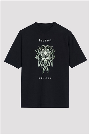 Bauhaus Siyah Unisex Oversize Tişört T-Shirt