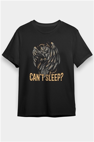 Baykuş Siyah Unisex Tişört T-Shirt - TişörtFabrikası