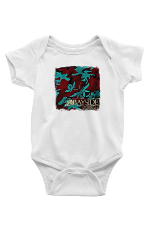 Bayside Baskılı Unisex Beyaz Bebek Body - Zıbın