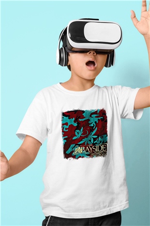 Bayside Baskılı Unisex Beyaz Çocuk Tişört