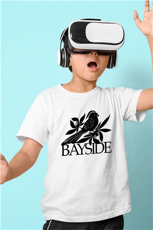 Bayside Beyaz Unisex Çocuk Tişört