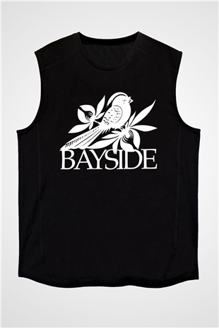 Bayside Siyah Unisex Kolsuz Tişört