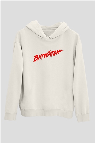 Baywatch Beyaz Unisex Hoodie