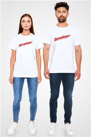 Baywatch Beyaz Unisex Tişört T-Shirt