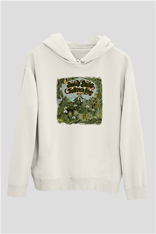 Beach Boys Baskılı Unisex Beyaz Hoodie