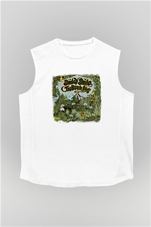 Beach Boys Baskılı Unisex Beyaz Kolsuz Tişört