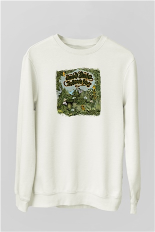 Beach Boys Baskılı Unisex Beyaz Sweatshirt