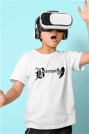 Beartooth Baskılı Beyaz Unisex Çocuk Tişört