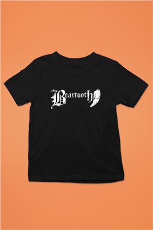 Beartooth Baskılı Siyah Unisex Çocuk Tişört