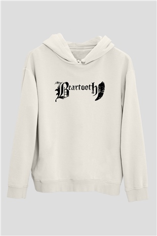 Beartooth Beyaz Unisex Kapşonlu Sweatshirt