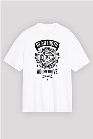 Beartooth Beyaz Unisex Oversize Tişört T-Shirt