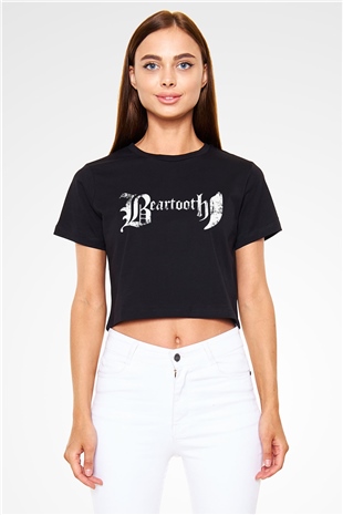 Beartooth Siyah Crop Top Tişört