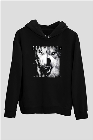 Beartooth Siyah Unisex Kapüşonlu Sweatshirt
