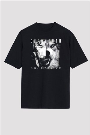 Beartooth Siyah Oversize Tişört Oversize T-shirt - TişörtFabrikası