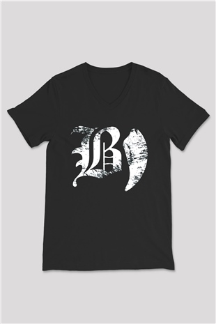 Beartooth Siyah Unisex V Yaka Tişört