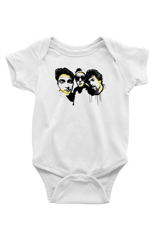 Beastie Boys Baskılı Beyaz Unisex Bebek Body - Zıbın
