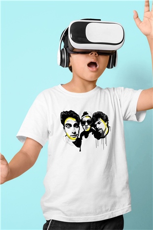 Beastie Boys Baskılı Beyaz Unisex Çocuk Tişört