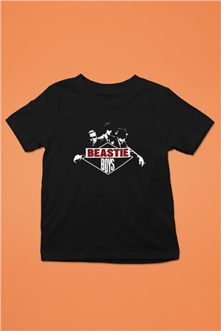 Beastie Boys Baskılı Siyah Unisex Çocuk Tişört