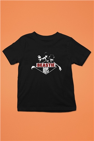 Beastie Boys Baskılı Siyah Unisex Çocuk Tişört