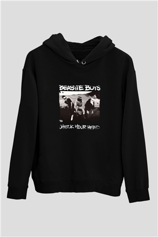 Beastie Boys Baskılı Unisex Siyah Hoodie