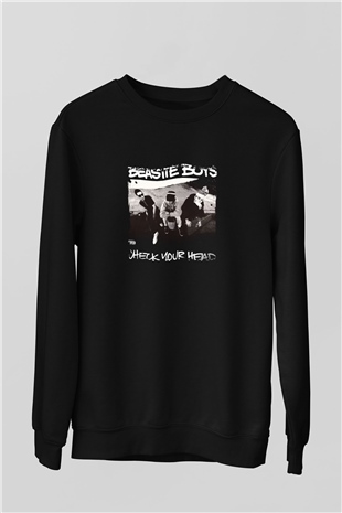 Beastie Boys Baskılı Unisex Siyah Sweatshirt