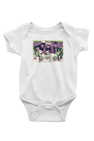 Beastie Boys Beyaz Bebek Body - Zıbın