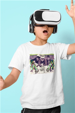 Beastie Boys Beyaz Unisex Çocuk Tişört