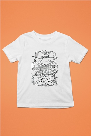 Beastie Boys Beyaz Unisex Çocuk Tişört