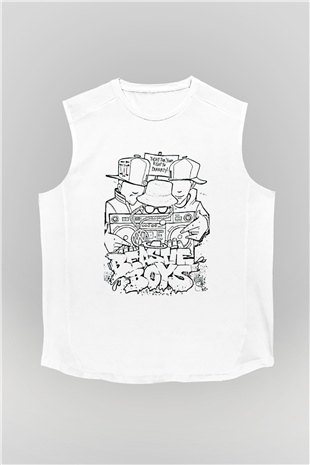 Beastie Boys Beyaz Unisex Kolsuz Tişört