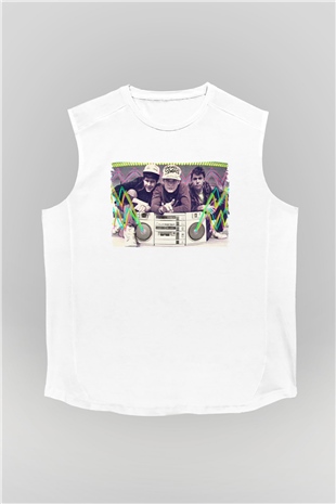 Beastie Boys Beyaz Unisex Kolsuz Tişört
