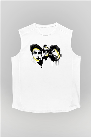 Beastie Boys Beyaz Unisex Kolsuz Tişört