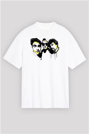 Beastie Boys Beyaz Unisex Oversize Tişört T-Shirt