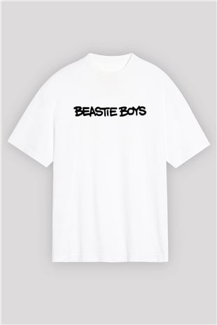 Beastie Boys Beyaz Unisex Oversize Tişört T-Shirt