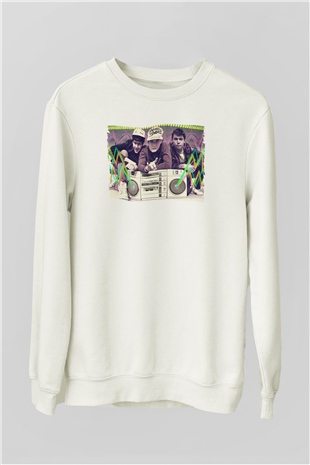 Beastie Boys Beyaz Unisex Sweatshirt