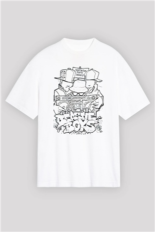 Beastie Boys Beyaz Unisex Tişört T-Shirt - TişörtFabrikası
