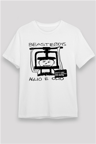 Beastie Boys Beyaz Unisex Tişört T-Shirt - TişörtFabrikası